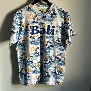 New Bali Men’s Vacation Souvenir Graphic Short Sleeve Cotton Crewneck T-Shirt